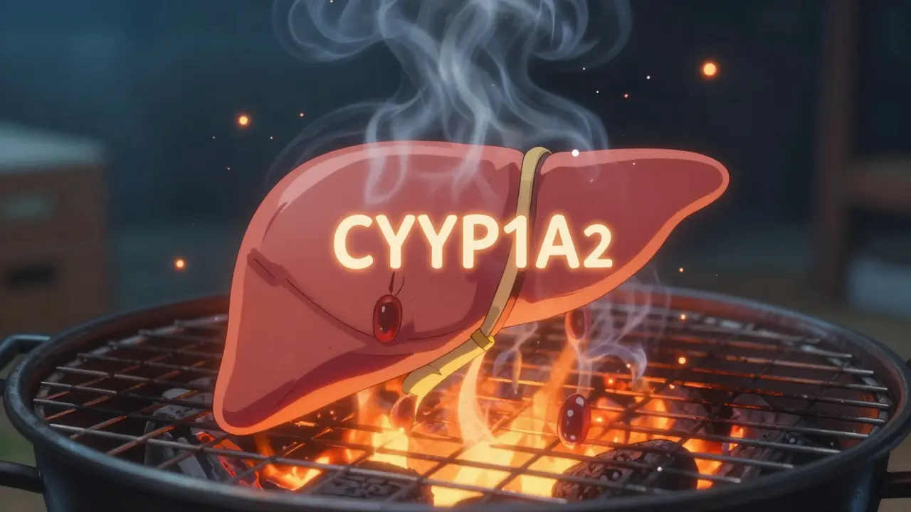 CYP1A2 and Charcoal-Grilled Meats: Understanding Drug Interactions