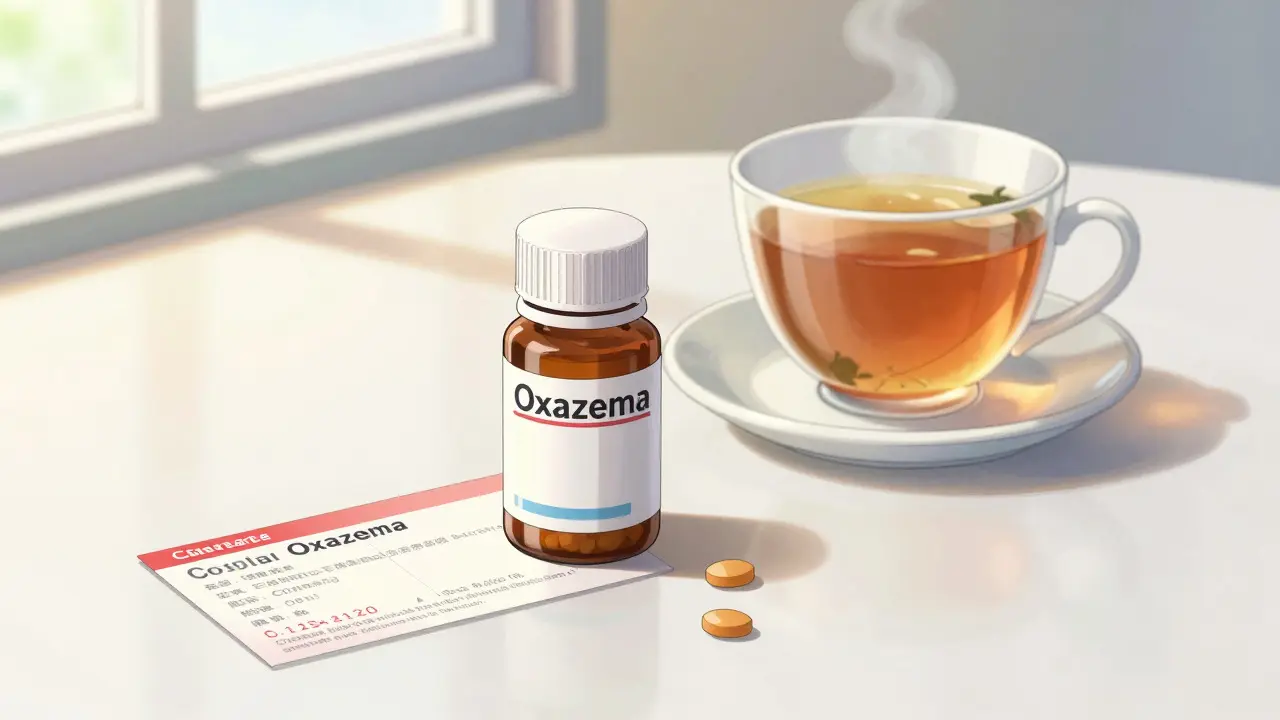 Generic medication bottle and discount card on sunlit table
