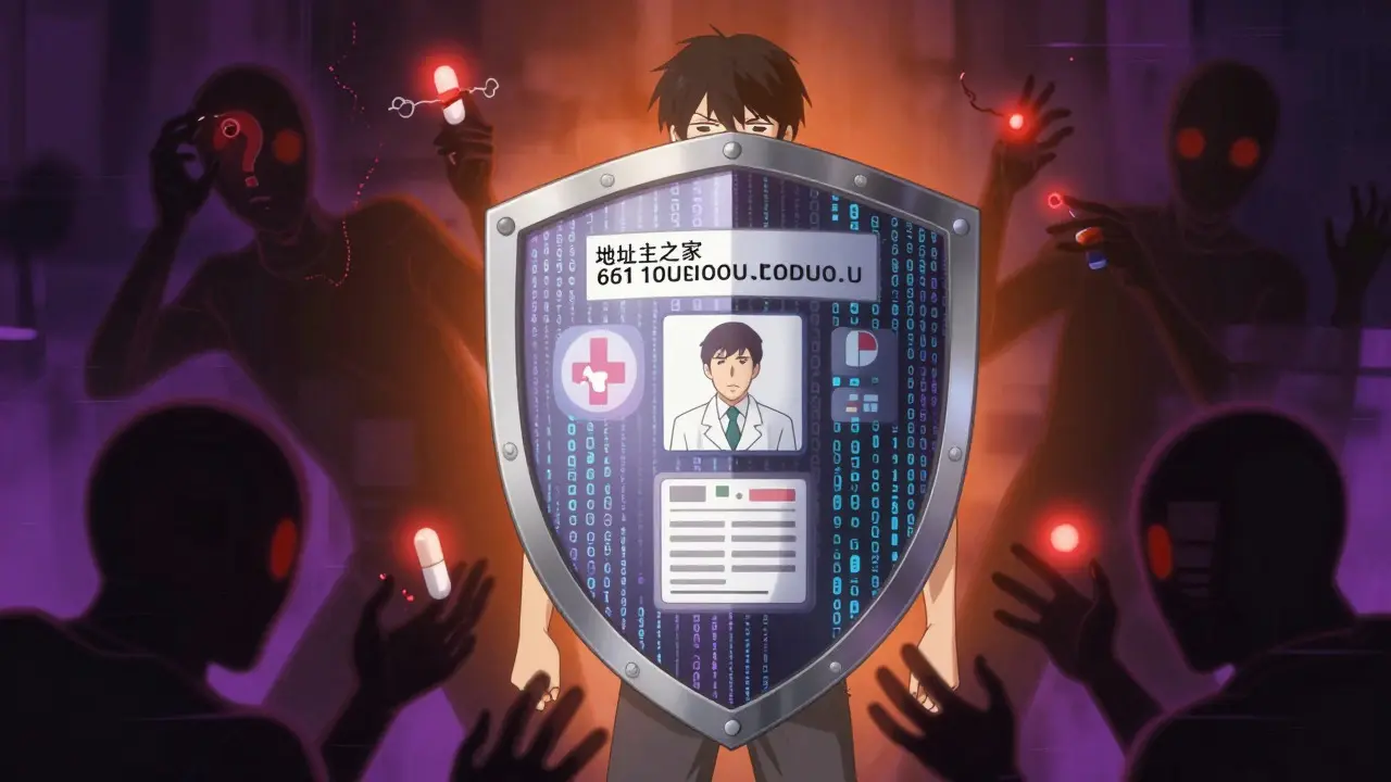 Digital shield protecting user from fake pharmacy scams